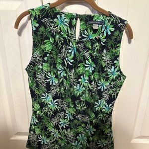 Tommy Hilfiger Sleeveless Blouse Jungle Print